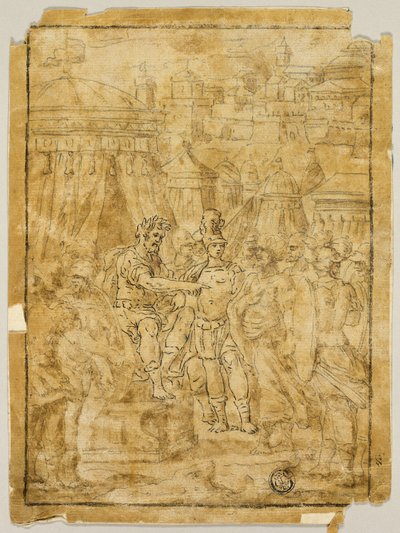 Ilustracja do sceny z wyzwolenia Jerozolimy (Gerusalemme Liberata) autorstwa Bernardo Castello