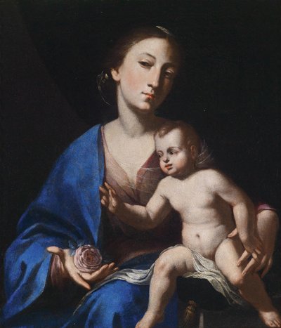 Dziewica z Dzieciątkiem autorstwa Bernardo Cavallino