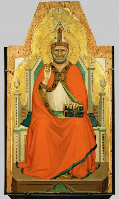 Święty Piotr lub święty biskup (obraz na drewnie) autorstwa Bernardo Daddi