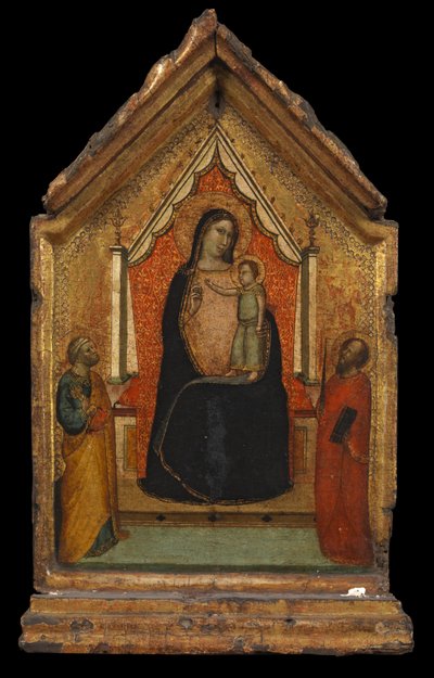Dziewica z Dzieciątkiem ze św. Piotrem i Pawłem, ok. 1340 autorstwa Bernardo Daddi
