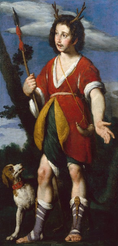 Akteon (olej na płótnie) autorstwa Bernardo Strozzi