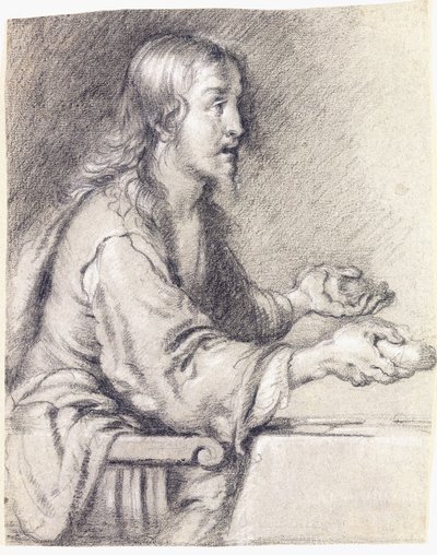 Chrystus w Emaus ofiarowujący chleb autorstwa Bernardo Strozzi