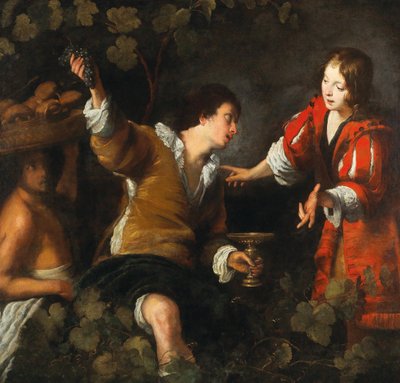 Józef interpretujący sny piekarza i kamerdynera. autorstwa Bernardo Strozzi