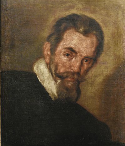 Portret kompozytora Claudio Monteverdiego 1567-1643 autorstwa Bernardo Strozzi