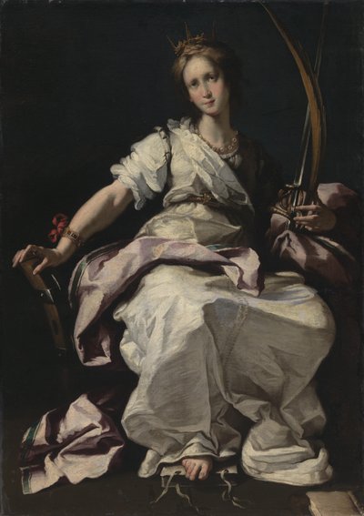 Święta Katarzyna z Aleksandrii autorstwa Bernardo Strozzi