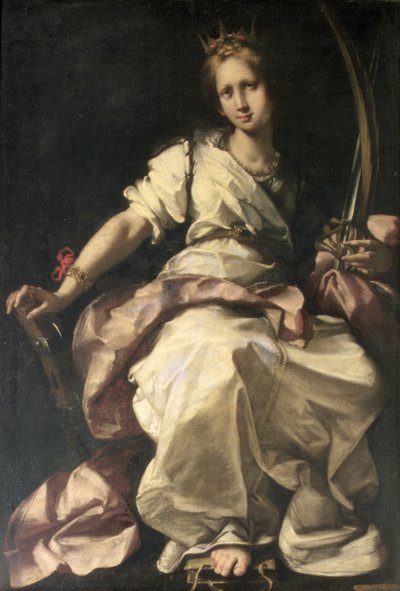 Św. Katarzyna z Aleksandrii autorstwa Bernardo Strozzi