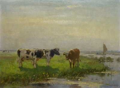Krowy na łące autorstwa Bernardus Antonie van Beek