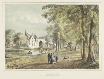 Zmierz się w Alkmaar z Laurenskerk autorstwa Bernardus Gerardus ten Berge