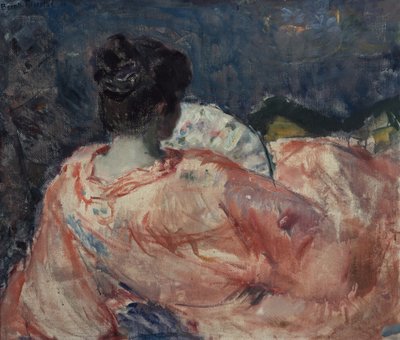 Kobieta z wachlarzem autorstwa Bernhard Dorotheus Folkestad