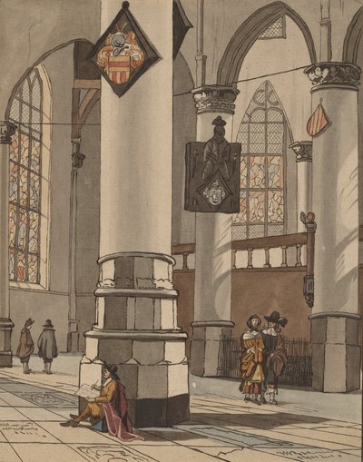 Wnętrze kościoła, 1774. autorstwa Bernhard Schreuder