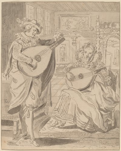 Musical Company, 1772, wydana 1774. autorstwa Bernhard Schreuder