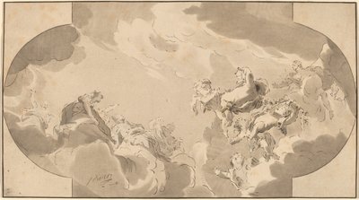 Dekoracja sufitowa autorstwa Bernhard Schreuder after Jacob de Wit