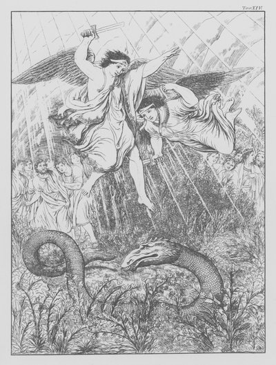 Boska komedia Dantego, Purgatorio (Czyściec), plansza XIV (litografia) autorstwa Bernhard Schuler