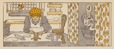 Gingerbread Man, opowieść z Nowej Anglii (kolor lito) autorstwa Bert Elliott