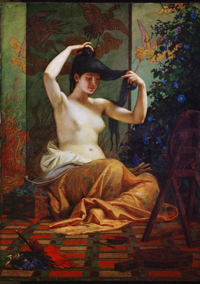 Japonka (obraz na płótnie) autorstwa Bertalan Szekely