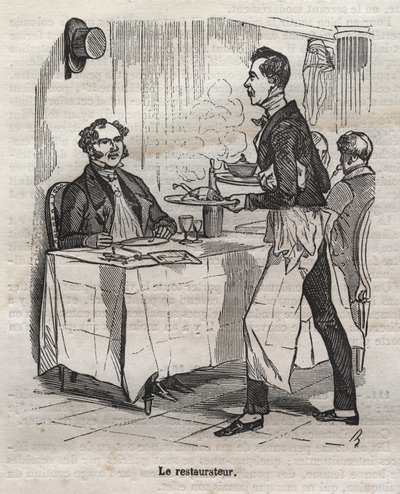 Konserwator - grawerunek w „La Physiologie du gout”” Jean Anthelme Brillat Savarin (Brillat-Savarin autorstwa Bertall