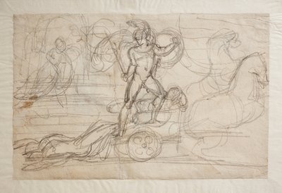 Achilles śledzi ciało Hektora za jego rydwanem. Paolo i Francesca(), autorstwa Bertel Thorvaldsen