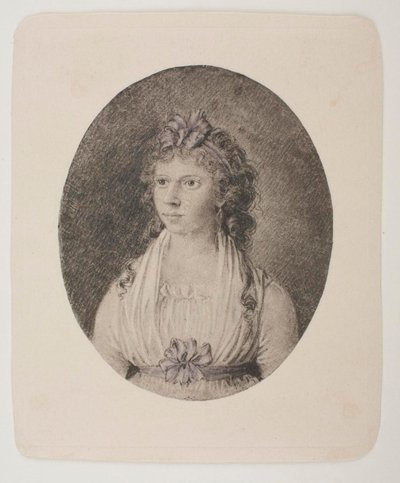 Portret Maren Schou West, z domu Grønlund autorstwa Bertel Thorvaldsen