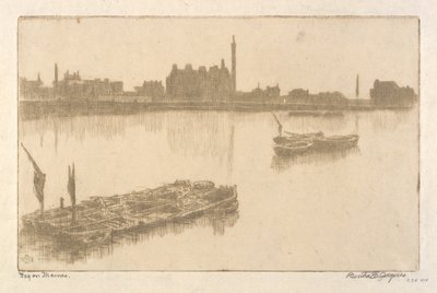 Mgła nad Tamizą autorstwa Bertha E. Jaques