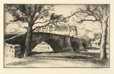 Most Musselburgh, Edynburg autorstwa Bertha E. Jaques