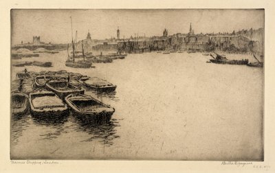 Thames Shipping, Londyn autorstwa Bertha E. Jaques