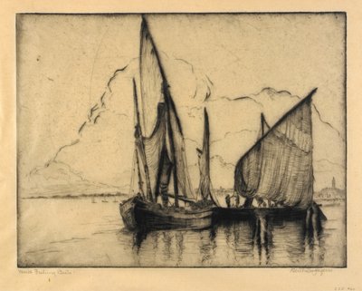 Łodzie wędkarskie Venice autorstwa Bertha E. Jaques