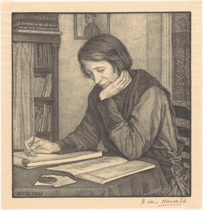 Portret Sanne Bruiniera autorstwa Bertha van Hasselt (signed by artist)