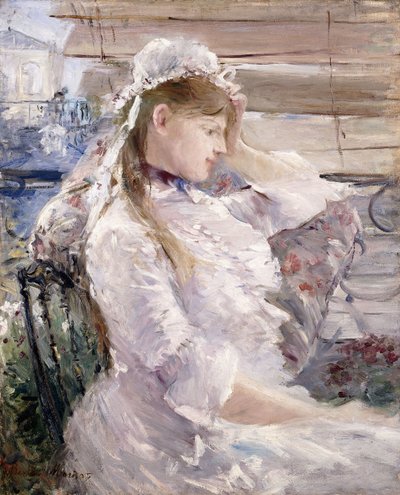 Za ślepcami, 1879 autorstwa Berthe Morisot