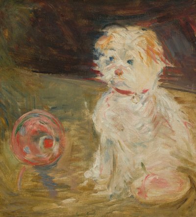 Pies piłka. autorstwa Berthe Morisot