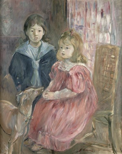 Podwójny portret Charleya i Jeannie Thomas, dzieci kuzyna artysty, Gabriela Thomasa, 1894 autorstwa Berthe Morisot