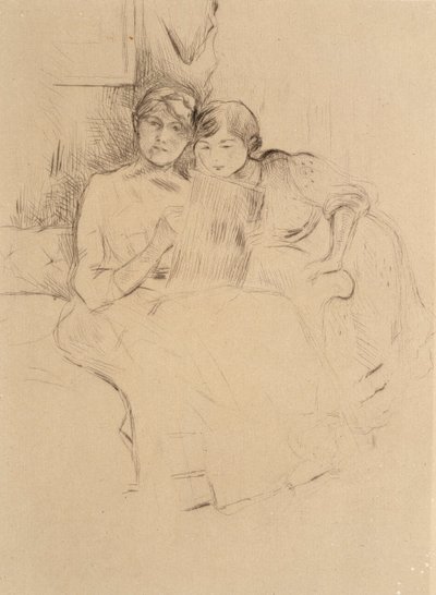 Lekcja rysunku autorstwa Berthe Morisot