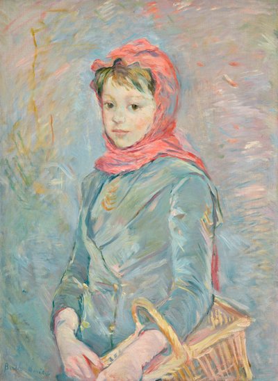 Francuski: Fillette portant un panier autorstwa Berthe Morisot