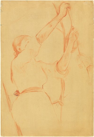 Dziewczyna zbierająca wiśnie, 1891. autorstwa Berthe Morisot