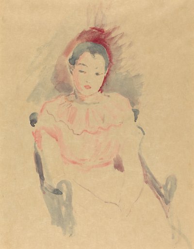 Dziewczyna siedząca autorstwa Berthe Morisot