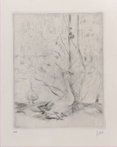 Gęś, 1889. autorstwa Berthe Morisot