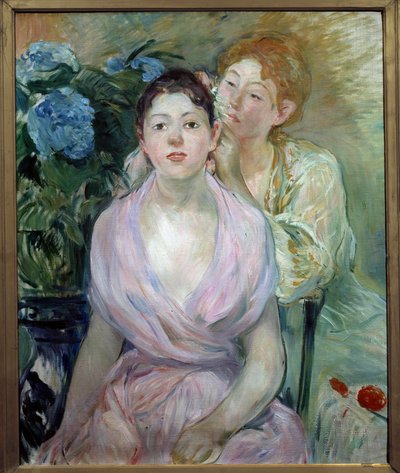 Hortensja lub obie siostry. Obraz Berthe Morisot (1841-1895) autorstwa Berthe Morisot