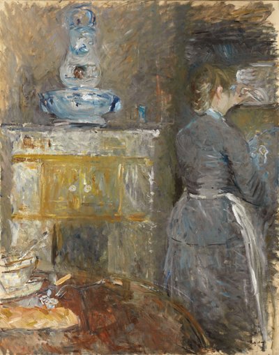 W jadalni; W jadalni, 1880 autorstwa Berthe Morisot