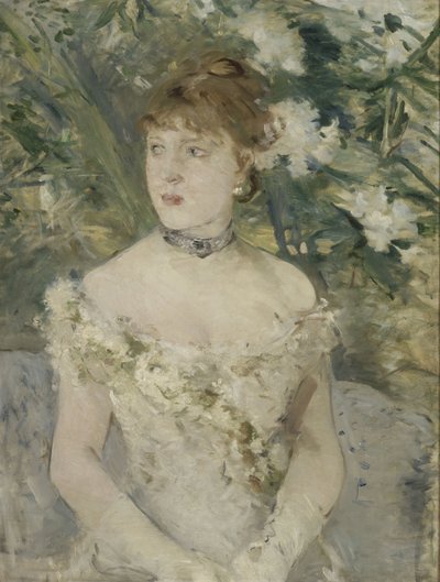 Młoda kobieta na balu autorstwa Berthe Morisot