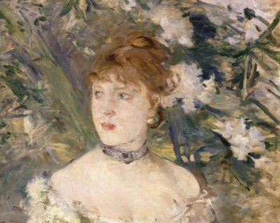 Młoda kobieta w sukni balowej autorstwa Berthe Morisot