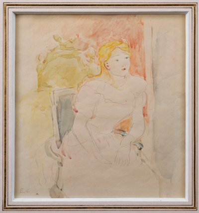 Julie w pozycji siedzącej autorstwa Berthe Morisot