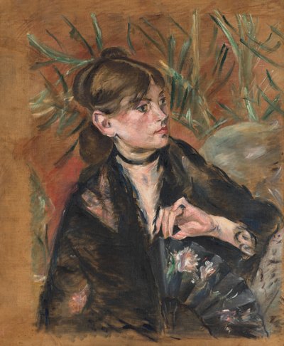 Mała dziewczynka z blond włosami autorstwa Berthe Morisot