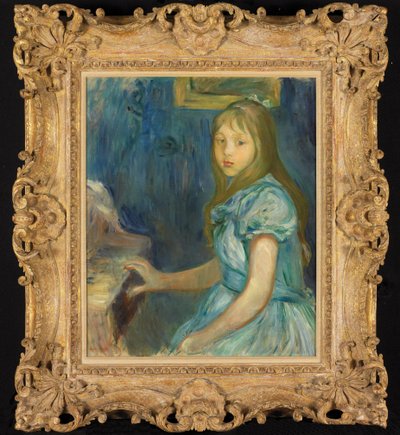 Lucie Léon w Piano autorstwa Berthe Morisot
