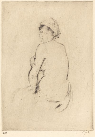Akt, 18881890. autorstwa Berthe Morisot