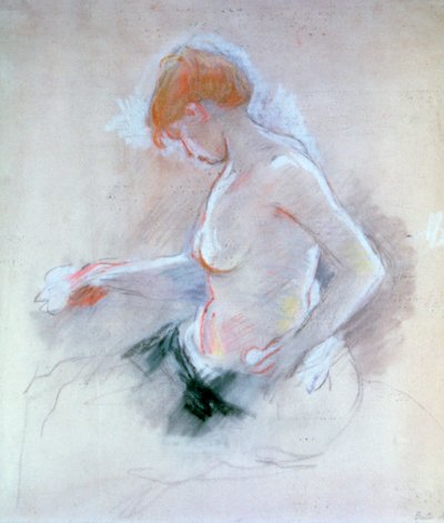 Akt, c1861-1895 autorstwa Berthe Morisot