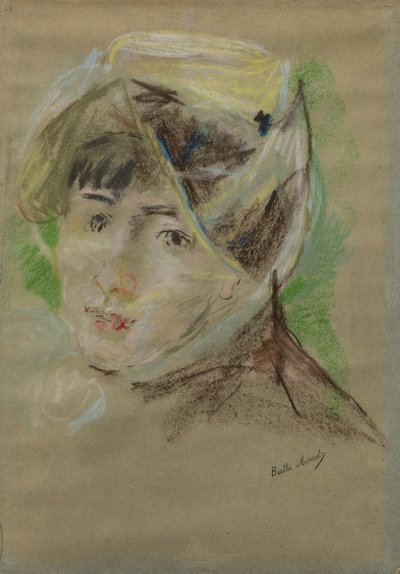 Portret dziewczyny w welonie (Jeanne Pontillon) autorstwa Berthe Morisot