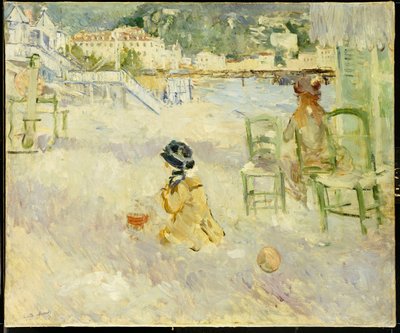 Plaża w Nicei, 1882 r. autorstwa Berthe Morisot