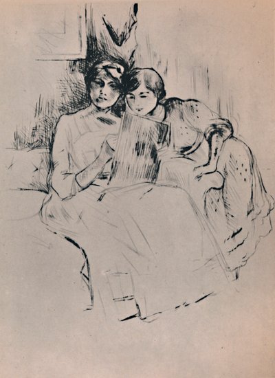 Lekcja rysunku, ok. 1888-1890, 1946. autorstwa Berthe Morisot