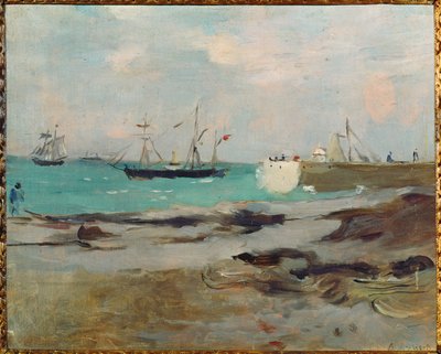 Ujście portu w Boulogne (obraz na płótnie) autorstwa Berthe Morisot