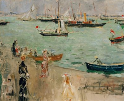 Widok Solent (Isle of Wight) lub Marine w Anglii autorstwa Berthe Morisot