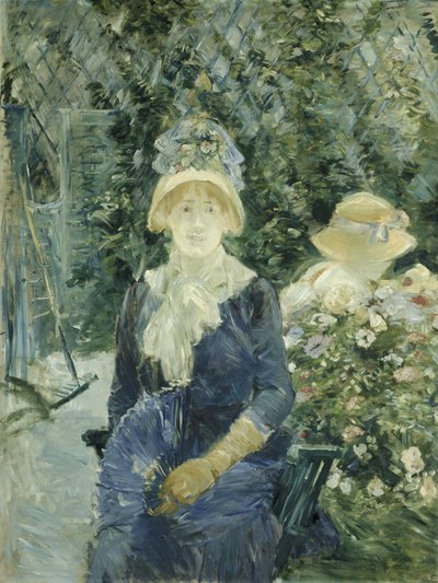 Kobieta w ogrodzie autorstwa Berthe Morisot